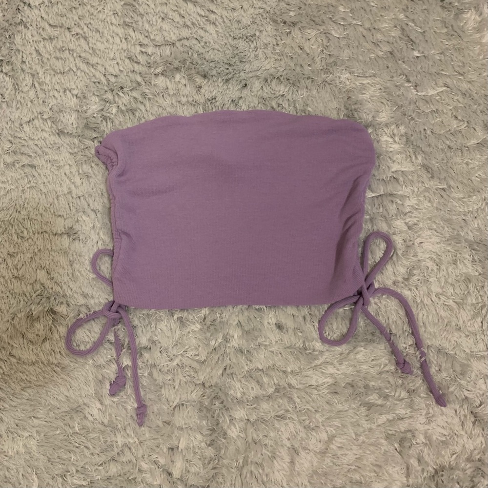 Crop top runched sides